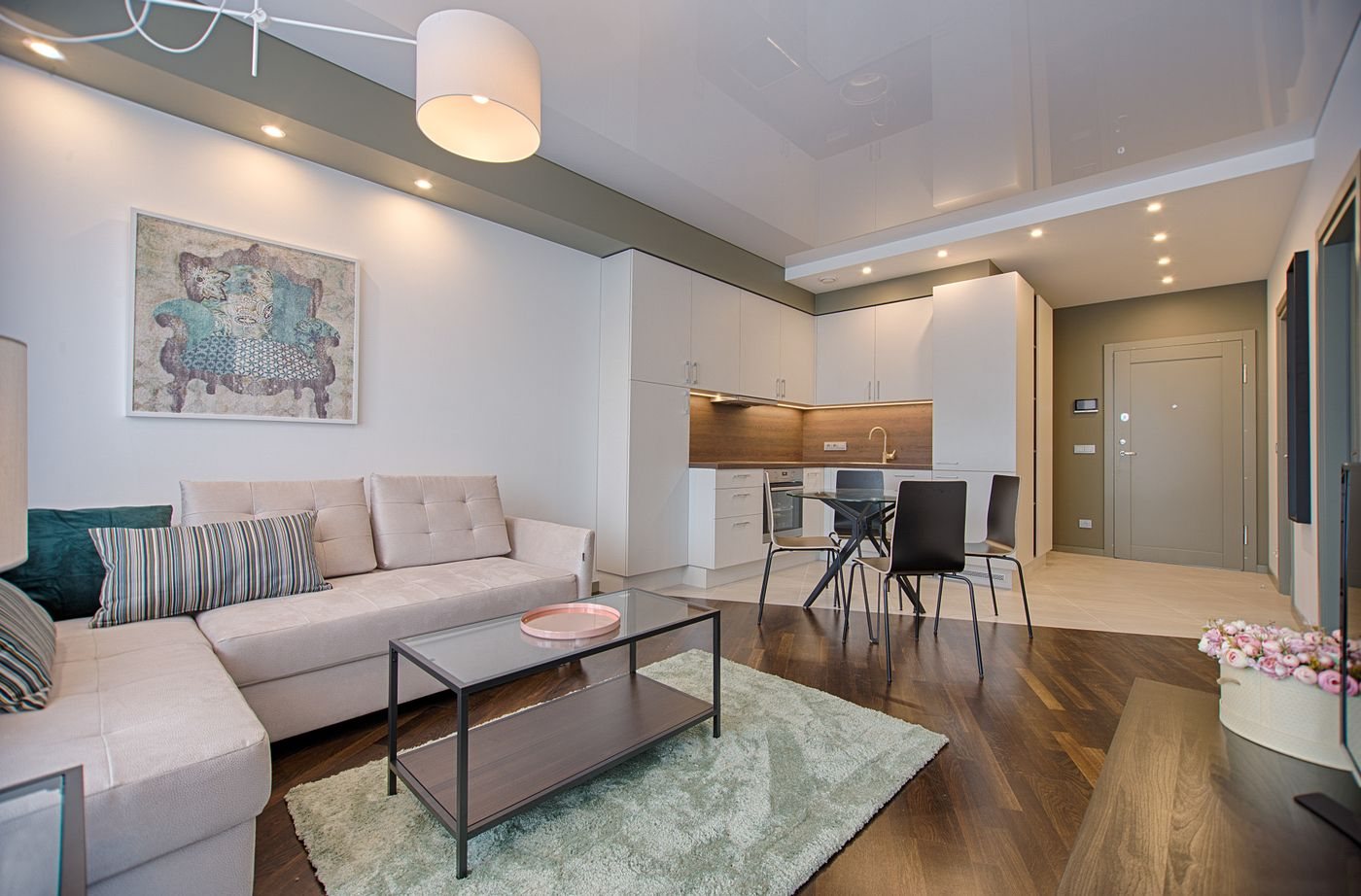 Tidy, light-filled living room